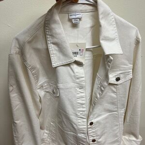 Women's White Denim Jacket